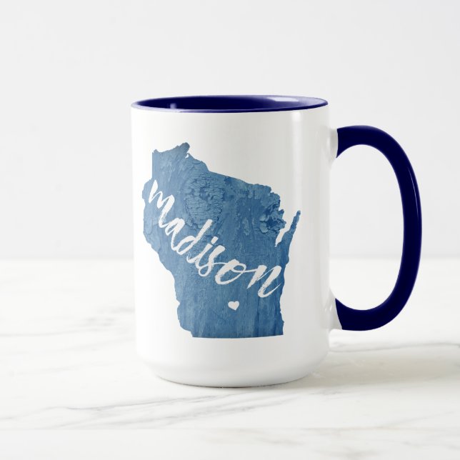 Madison, Wisconsin Holzkörner Tasse (Rechts)