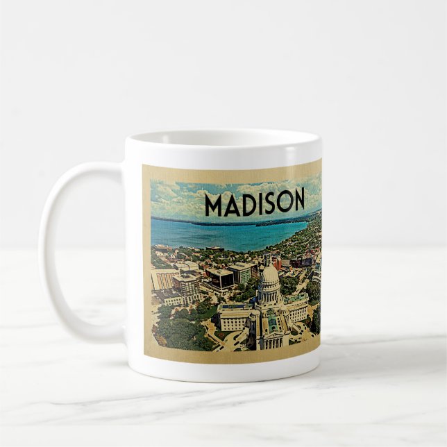 Madison Wisconsin Kaffeetasse (Links)