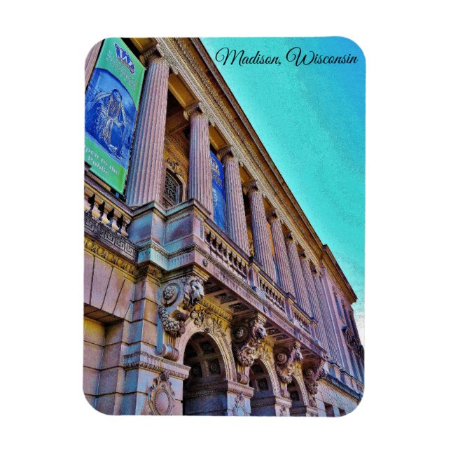 Madison, Wisconsin Magnet (Vertikal)