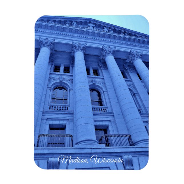 Madison, Wisconsin Magnet (Vertikal)