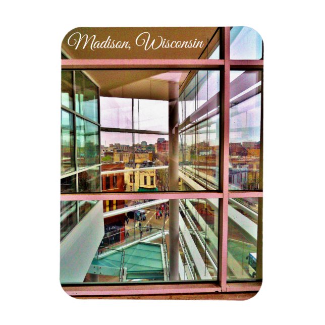 Madison, Wisconsin Magnet (Vertikal)