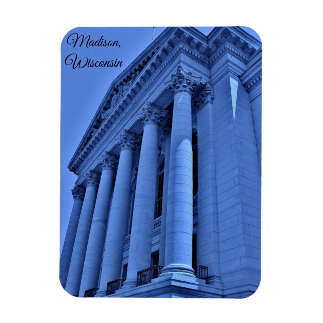 Madison, Wisconsin Magnet (Vertikal)