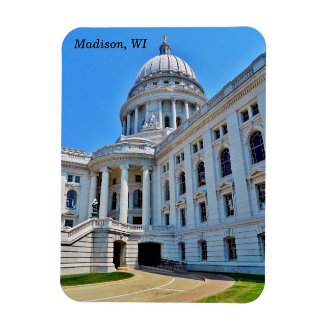 Madison, Wisconsin Magnet (Vertikal)
