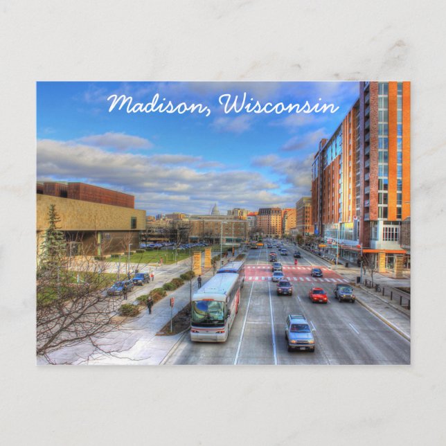 Madison Wisconsin Postcard Postkarte (Vorderseite)