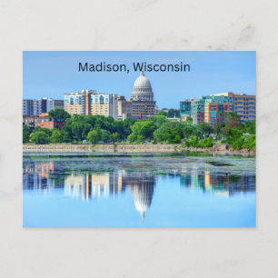 Madison, Wisconsin Postcard Postkarte