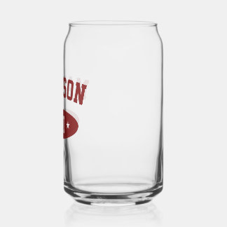 Madison Wisconsin Retro Bold Typography Glassware Dosenglas