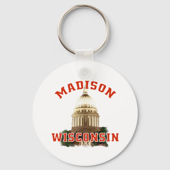 Madison, Wisconsin Schlüsselanhänger (Vorderseite)