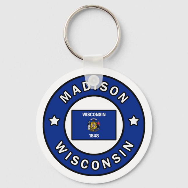 Madison Wisconsin Schlüsselanhänger (Vorderseite)