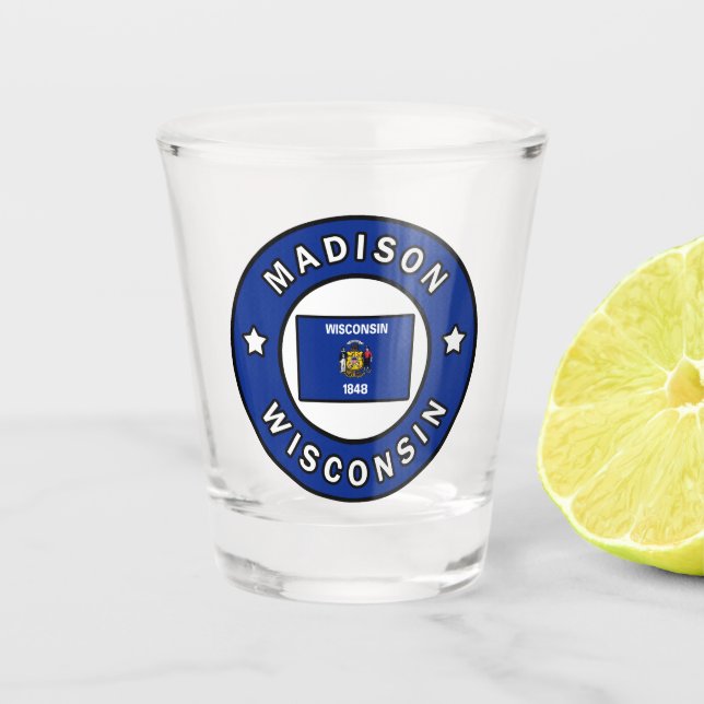 Madison Wisconsin Schnapsglas (Vorderseite)
