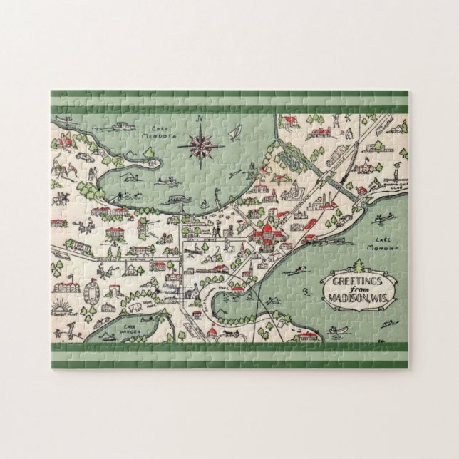 Madison Wisconsin Seen Puzzle (Horizontal)