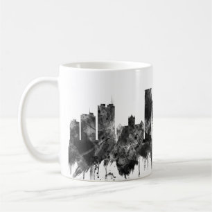 Madison Wisconsin Skyline BW Kaffeetasse