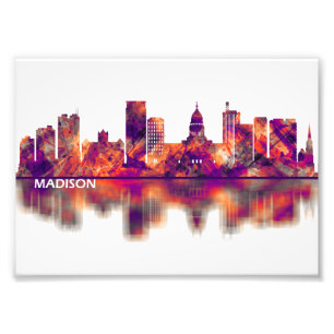 Madison Wisconsin Skyline Fotodruck