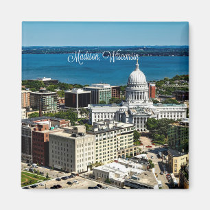 Madison, Wisconsin Skyline Magnet