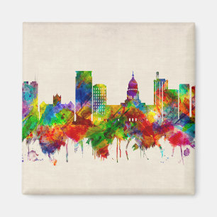 Madison Wisconsin Skyline Magnet