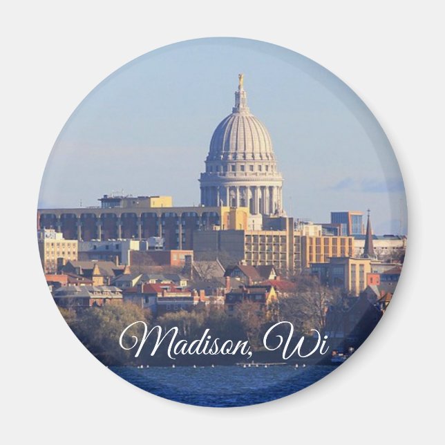 Madison, Wisconsin Souvenir Keepake Magnet (Vorne)