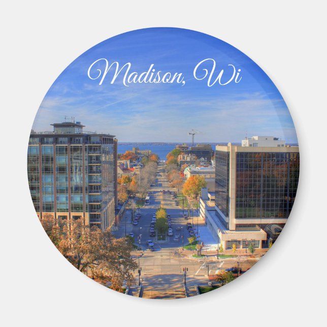 Madison, Wisconsin Souvenir Keepake Magnet (Vorne)