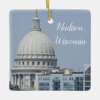 Madison, Wisconsin Staat Hauptstadt Keramikornament