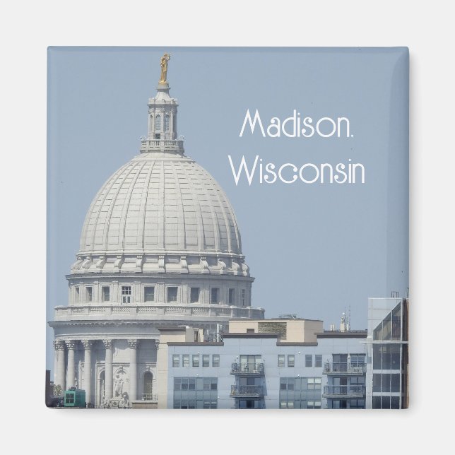 Madison, Wisconsin Staat Hauptstadt Magnet (Vorne)