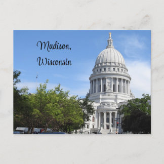 Madison, Wisconsin Staat Hauptstadt Postkarte