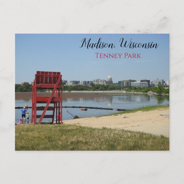 Madison, Wisconsin Tenney Park Fotograf Postkarte (Vorderseite)