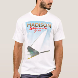 Madison Wisconsin USA Vintage-Flugposter T-Shirt