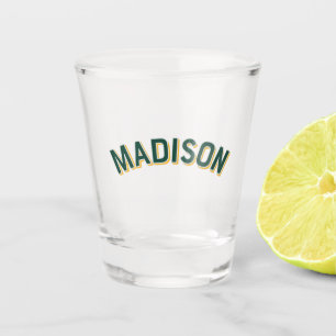 Madison, Wisconsin Vintag Arch Schnapsglas