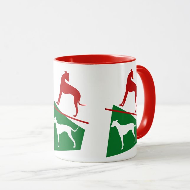 Madjarisches Agar, ungarischer Windhund Tasse (VorderseiteRechts)