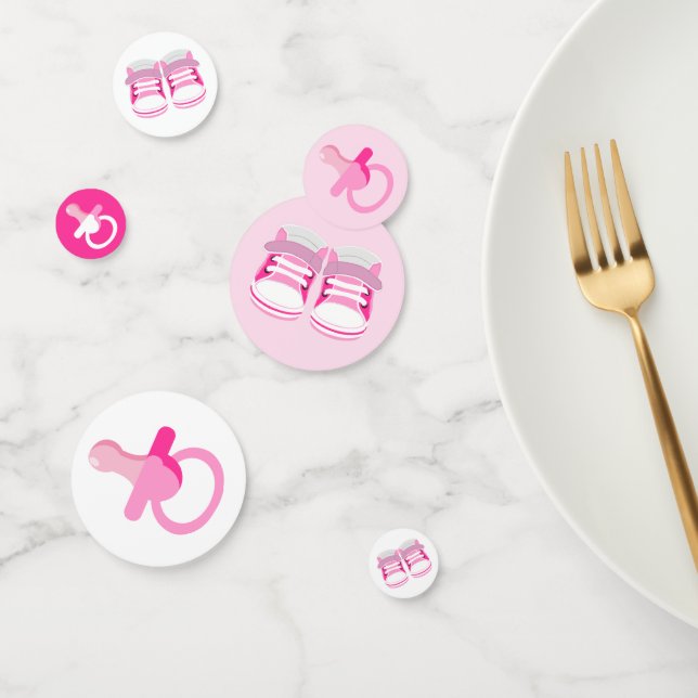 MÄDLICH PINK BABY HINTERN UND BINKYS KONFETTI (Gruppe)