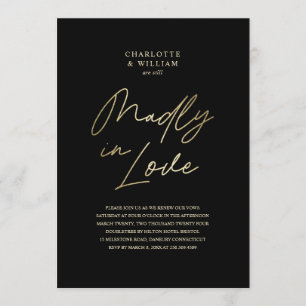 Madly in Liebe Vow Renewal Einladung