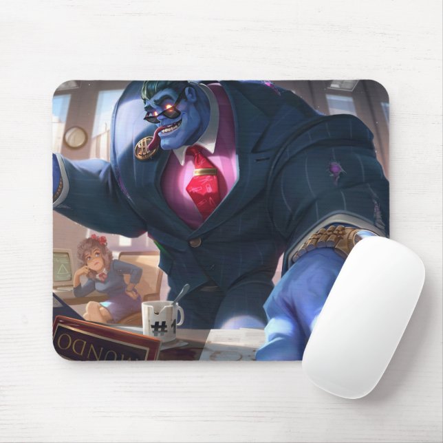 Madman Gaming Mousepad | Power Lifter Theme Art (Mit Mouse)