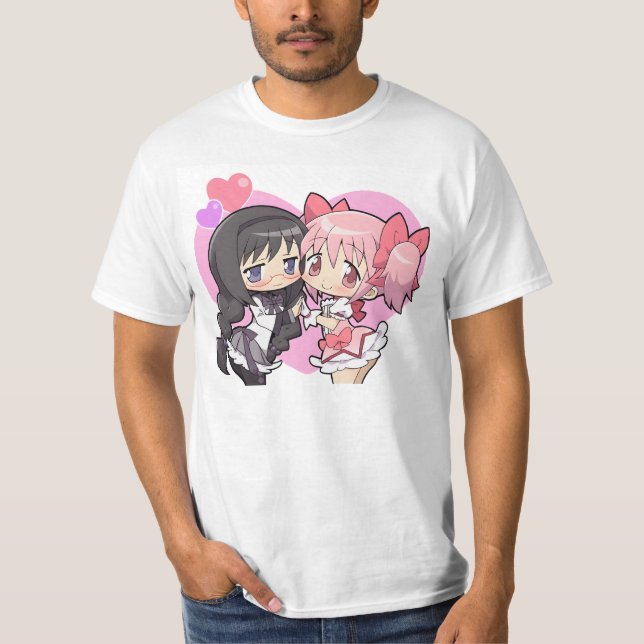 Madoka Kaname heart chibi T-Shirt (Vorderseite)