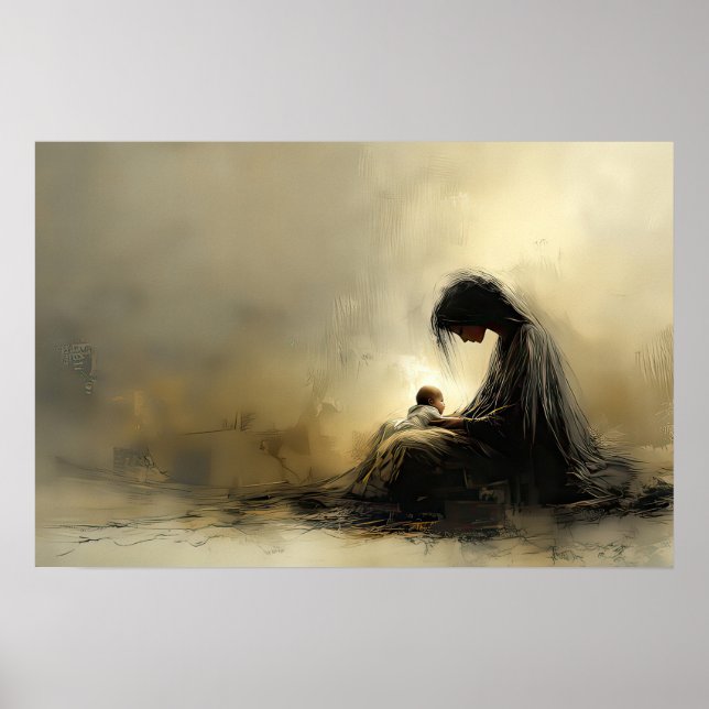 Madona und Kind Poster (Vorne)