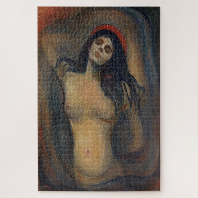 Madonna 1894-1895 – Edvard Munch Expressionistisch Puzzle (Vertikal)