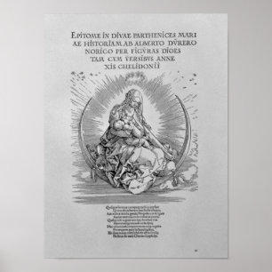 Madonna als stillende Mutter und göttliches Wesen Poster