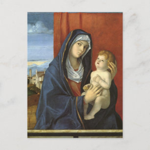 Madonna and Child by Giovanni Bellini Postkarte