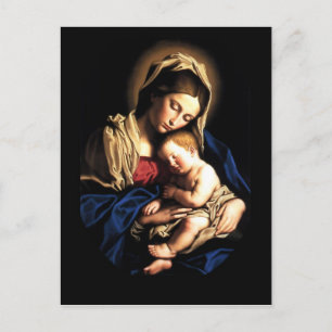 Madonna and Child Custom Postcard Postkarte