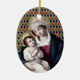 Madonna and Child (DPT 001) Keramik Ornament