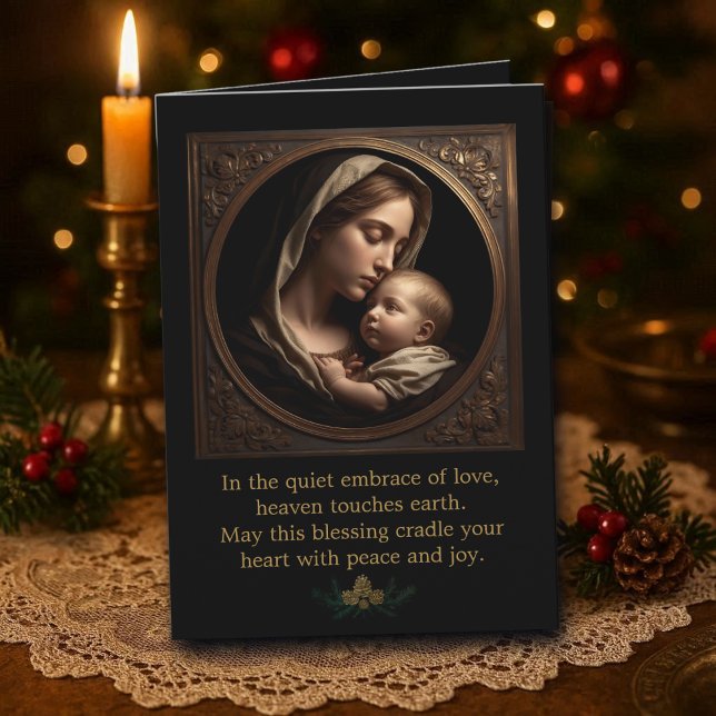 Madonna and Child Folded Greeting Card Karte (Von Creator hochgeladen)