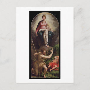 Madonna and Child with St. John and St. Jerome, 15 Postkarte