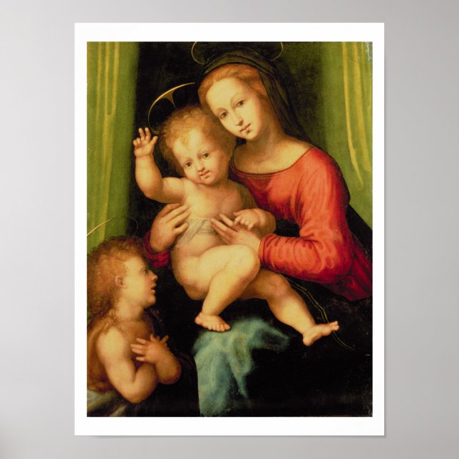 Madonna and Child with St. John Poster (Vorne)