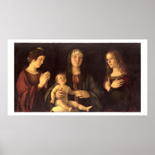 Madonna and Child with St. Mary Magdalene and St. Poster