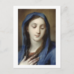 Madonna aus der Kapelle (pastellfarben auf Papier) Postkarte