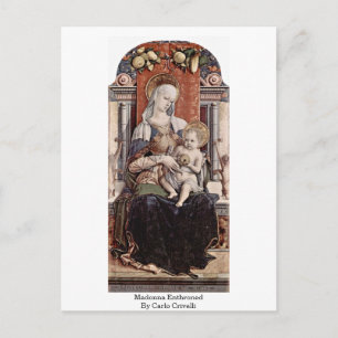 Madonna begeistert von Carlo Crivelli Postkarte