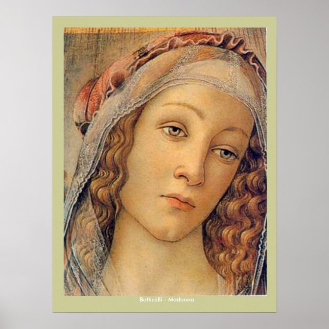 Madonna - Botticelli Poster (Vorne)