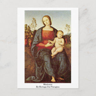 Madonna by Bottega Del Perugino Postkarte