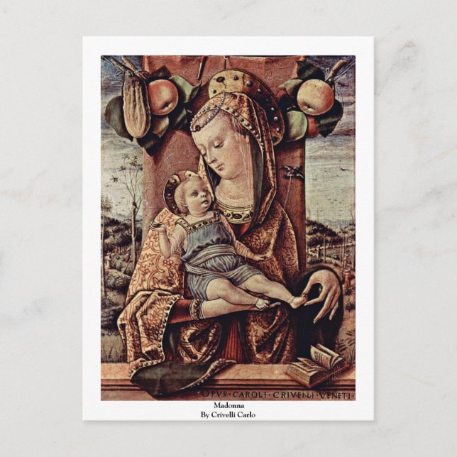 Madonna By Crivelli Carlo Postkarte (Vorderseite)