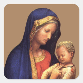 Madonna Casini Quadratischer Aufkleber