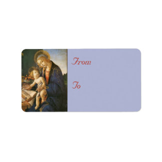 Madonna & Child Christmas Address Labels Adressaufkleber