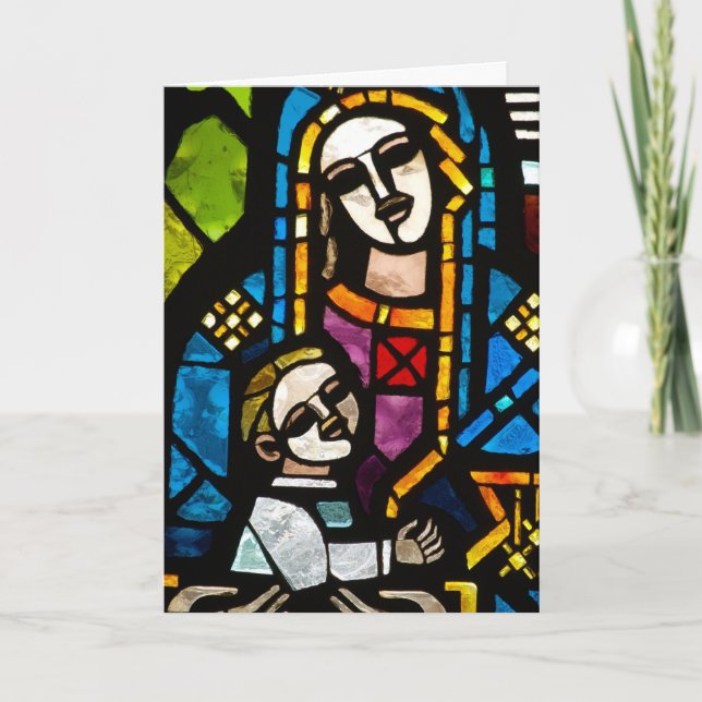 Madonna & Child Christmas Card Feiertagskarte (Vorderseite)