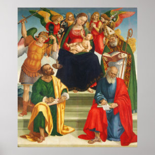 Madonna & Child - Luca Signorelli Gestern und Heut Poster